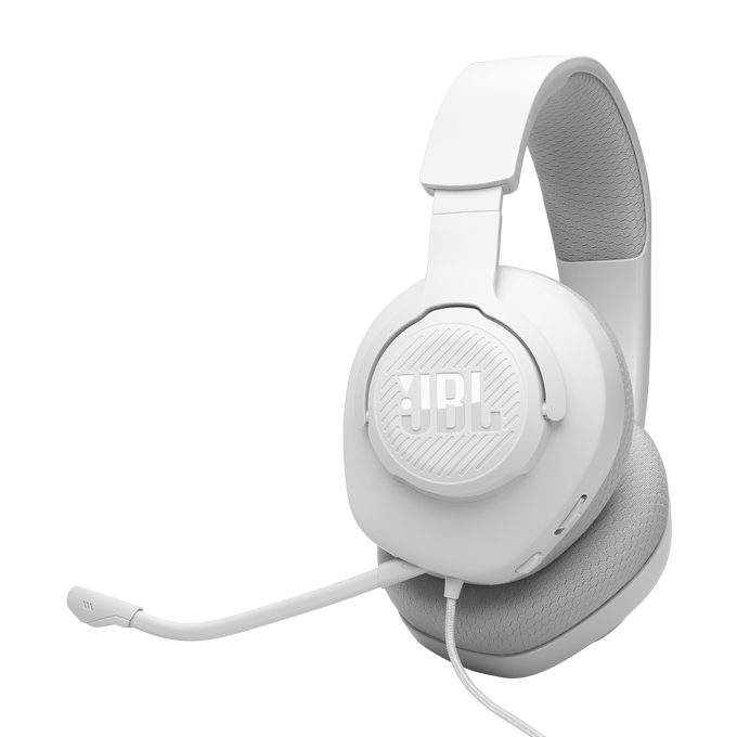 JBL Quantum 100M2 - White - Wired over-ear gaming headset with detachable mic and mute option - Hero image number null